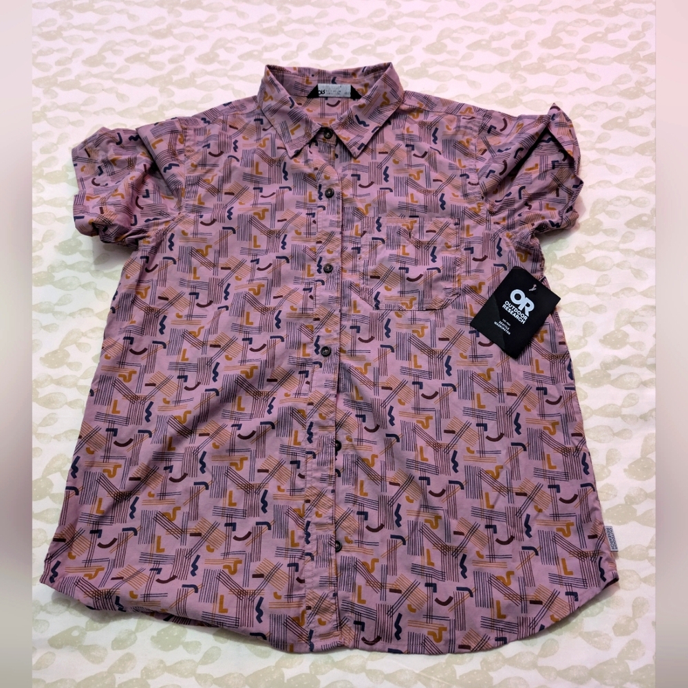 Woman's outdoor research button down